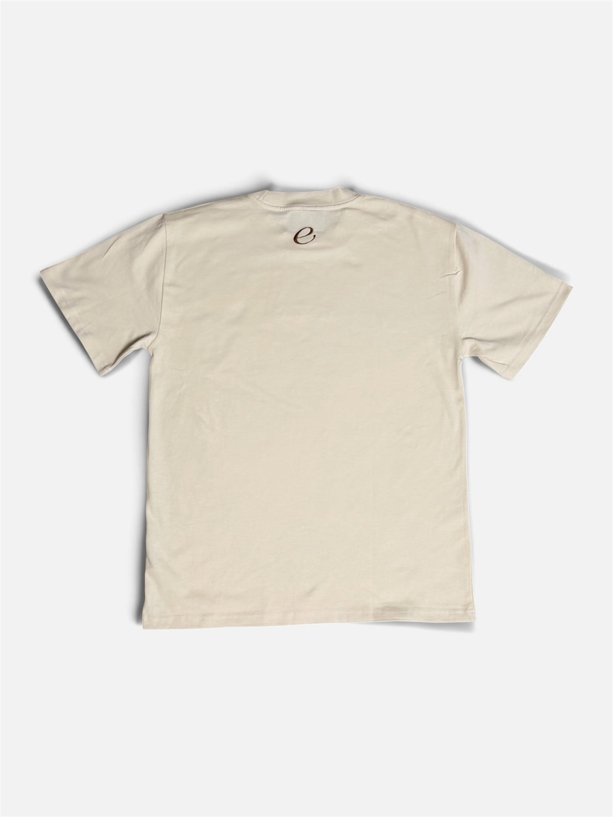 The Daily Heavyweight Tee - Creme/Brown