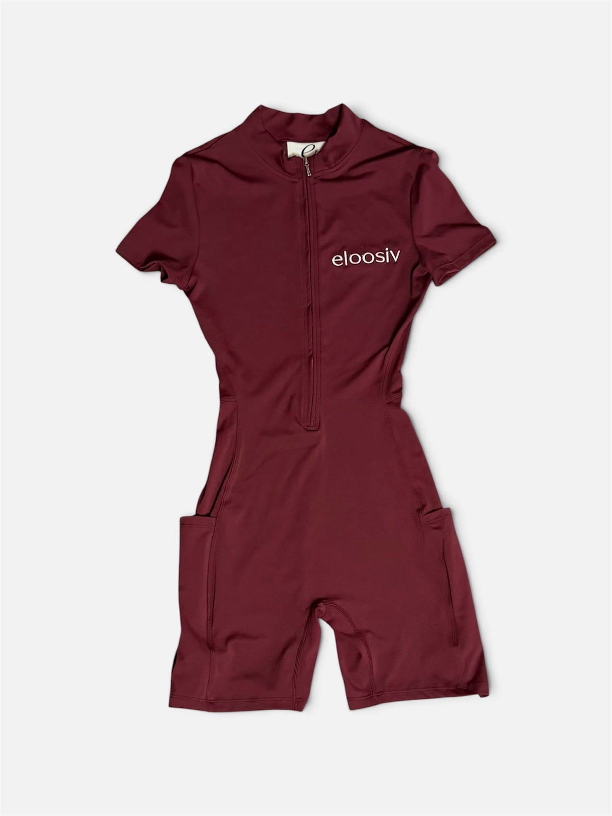 The Daily Short Length Bodysuit - Burgundy