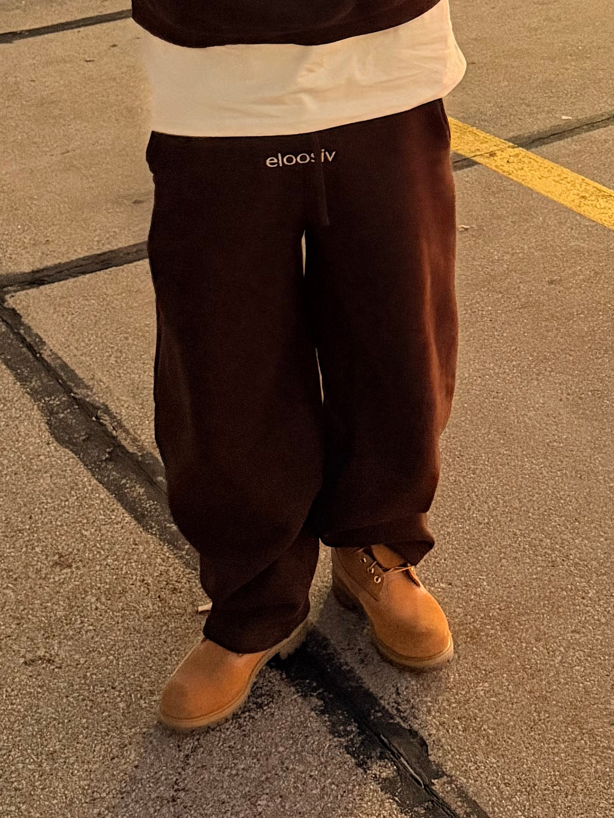 The Cozy Daily Oversized Joggers - Barrel Leg - Coffee